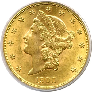 image for: 1900 $20 PCGS AU58