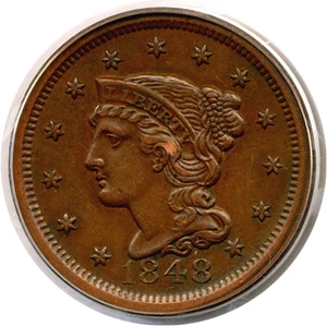 image for: 1848 1c PCGS AU53