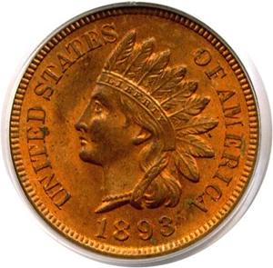 image for: 1893 1c PCGS MS63 RB