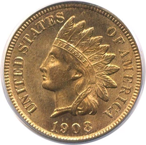 image for: 1908-S 1c PCGS MS65 RD