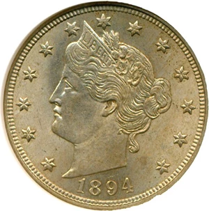 image for: 1894 5c NGC MS62
