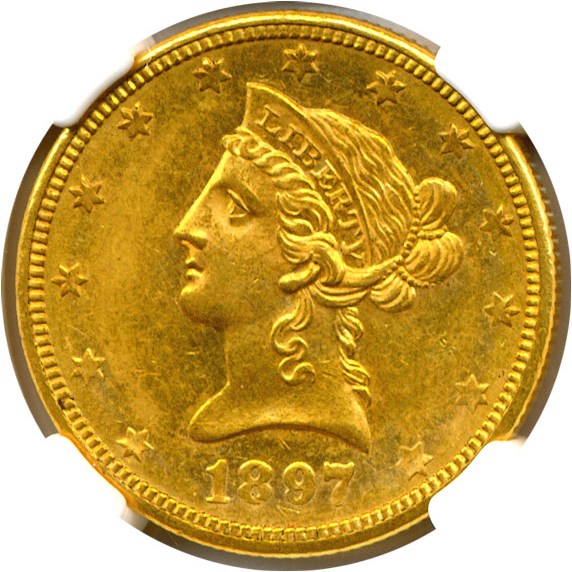 image for: 1897-O $10  NGC MS61