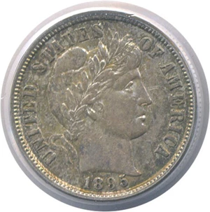 image for: 1895-S 10c PCGS AU55