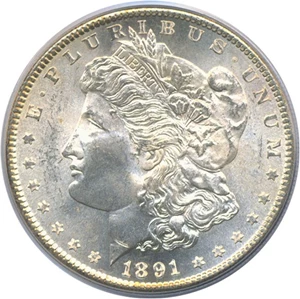 image for: 1891-S $1 PCGS MS64