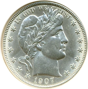 image for: 1907-O 50c NGC MS63