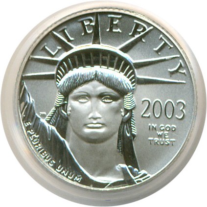 image for: 2003 $10 Platinum Eagle PCGS MS69 