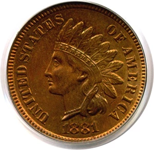 image for: 1881 1c PCGS MS64 RB