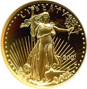 image for: 2001-W $10 Gold Eagle NGC Proof 69 UCameo