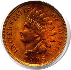image for: 1895 1c PCGS MS63 RD