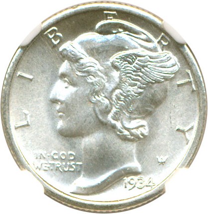 image for: 1934 10c  NGC MS67 FB
