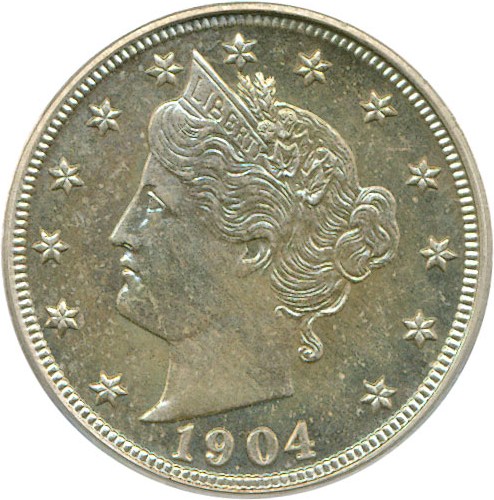 image for: 1904 5c  PCGS Proof 64