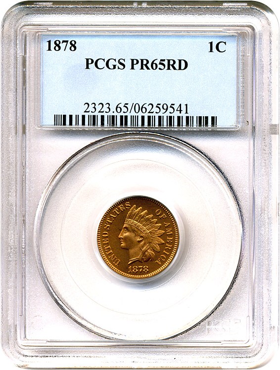image for: 1878 1c  PCGS Proof 65 RD