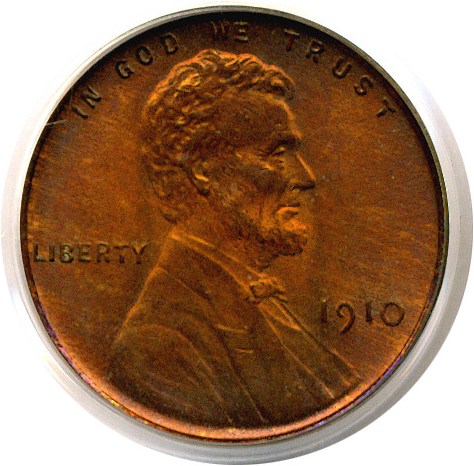 image for: 1910 1c  PCGS MS65 RB