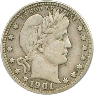image for: 1901-S 25c PCGS VF20