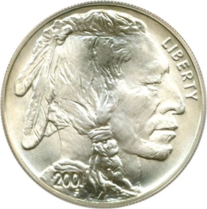image for: 2001-D $1 Buffalo PCGS MS69