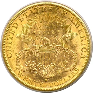 image for: 1880-S $20 PCGS MS62