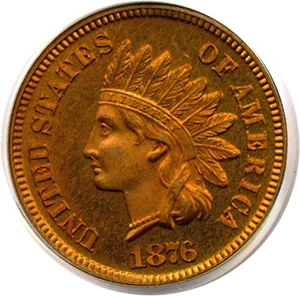 image for: 1876 1c PCGS Proof 65 RB