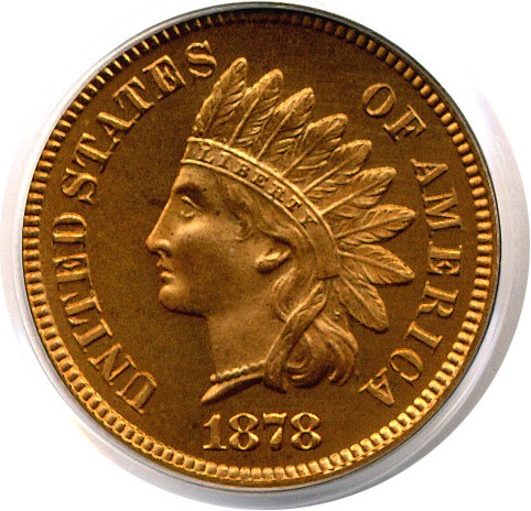 image for: 1878 1c  PCGS Proof 65 RD