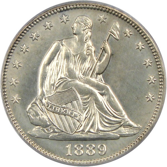 image for: 1889 50c  PCGS Proof 62 