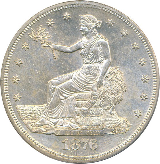 image for: 1876-S Trade$  PCGS MS63 