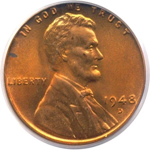 image for: 1948-D 1c PCGS MS66 RD