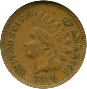 image for: 1870 1c NGC XF45 BN