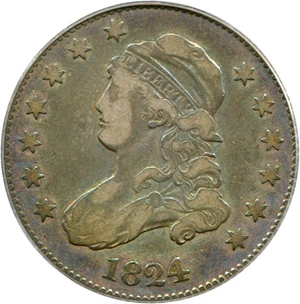 image for: 1824/2 25c PCGS VF20