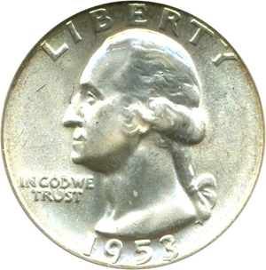image for: 1953 25c PCGS MS65