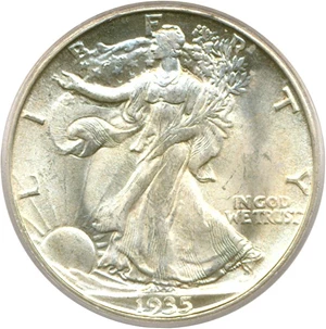 image for: 1935-D 50c PCGS MS65