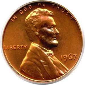 image for: 1967 1c SMS PCGS MS66 RD