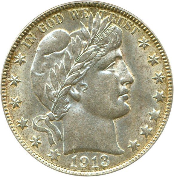 image for: 1913-D 50c  ANACS MS62 