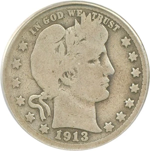 image for: 1913-S 25c PCGS G04