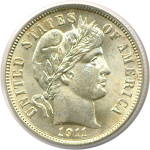 image for: 1911-S 10c PCGS MS65