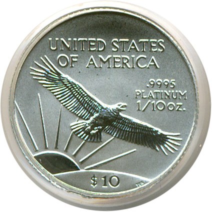 image for: 2003 $10 Platinum Eagle PCGS MS69 