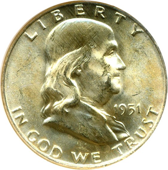 image for: 1951-D 50c  NGC MS64 FBL