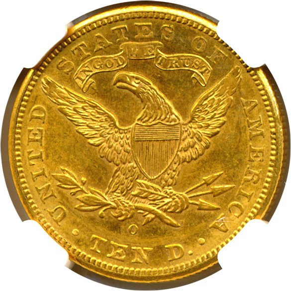 image for: 1897-O $10  NGC MS61