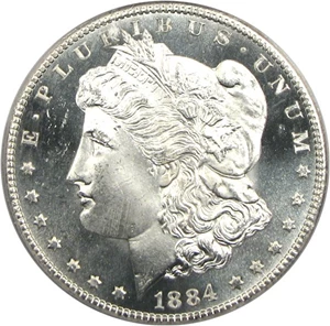 image for: 1884-CC $1 PCGS MS65 DMPL