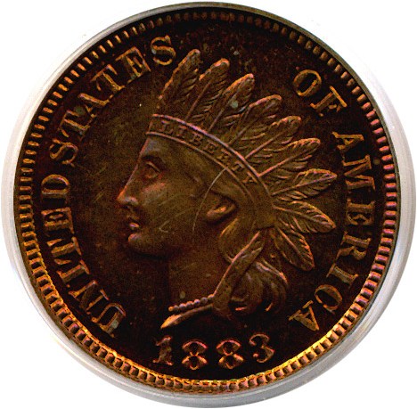 image for: 1883 1c  PCGS Proof 64 RB