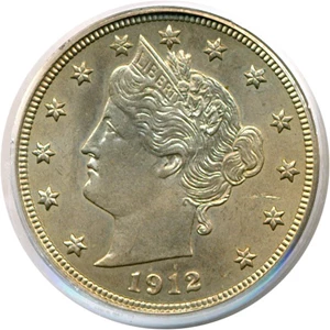 image for: 1912 5c PCGS MS65