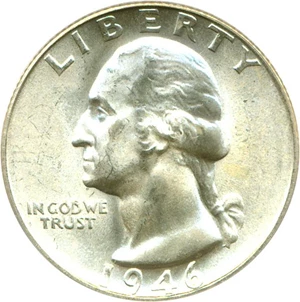 image for: 1946-S 25c PCGS MS66
