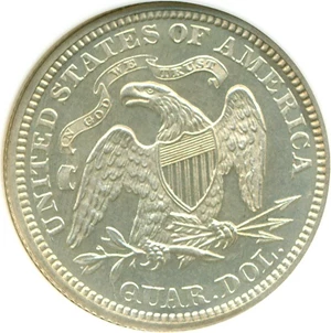 image for: 1869 25c NGC Proof 63