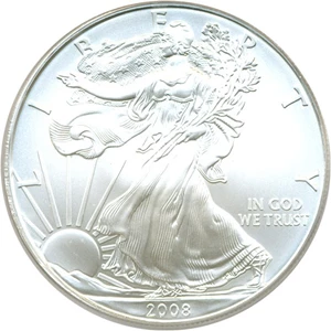 image for: 2008 $1 Silver Eagle PCGS MS69 - First Strike