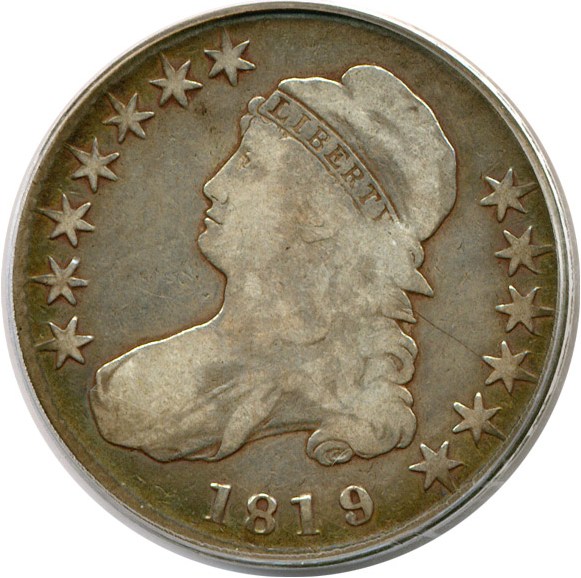 image for: 1819/8 50c Large 9 PCGS VG10 