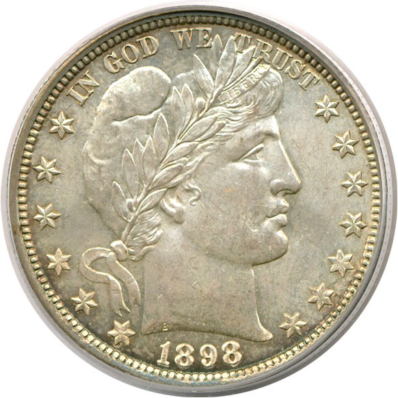 image for: 1898 50c  PCGS MS64