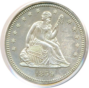 image for: 1859 25c PCGS Proof 63