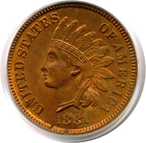 image for: 1881 1c PCGS MS64 RB