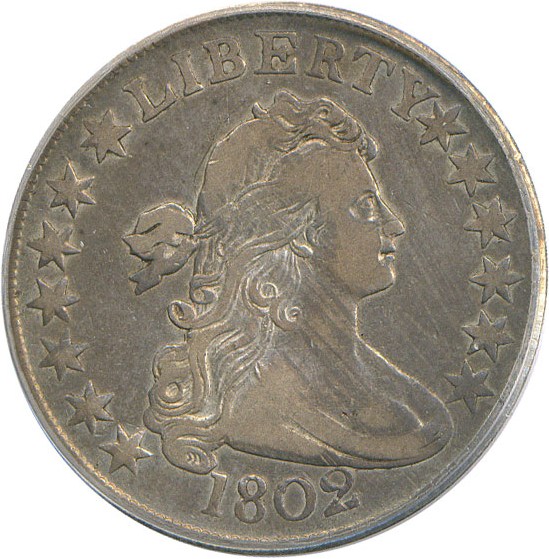 image for: 1802 50c  PCGS VF30 