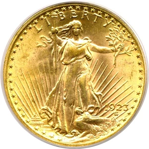 image for: 1923 $20 PCGS MS65
