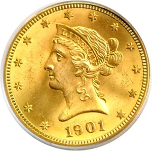 image for: 1901-S $10 PCGS MS65