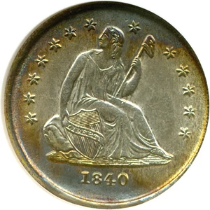 image for: 1840-O 25c No Drapery ANACS MS61